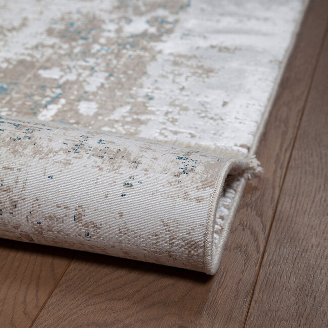 Dutch Lifestyle - Kennedy M Creme/terra - Polyacryl/Viscose/Latex/Katoen - Vloerkleed - Creme/terra