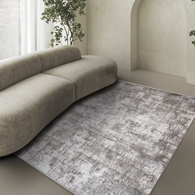 Dutch Lifestyle - Kennedy L Creme/beige - Polyacryl/Viscose/Latex/Katoen - Vloerkleed - Creme/beige