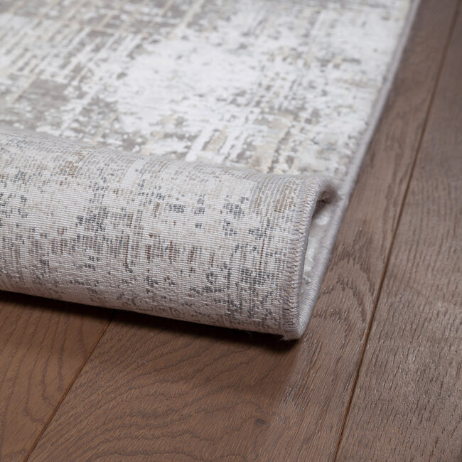 Dutch Lifestyle - Kennedy L Creme/beige - Polyacryl/Viscose/Latex/Katoen - Vloerkleed - Creme/beige