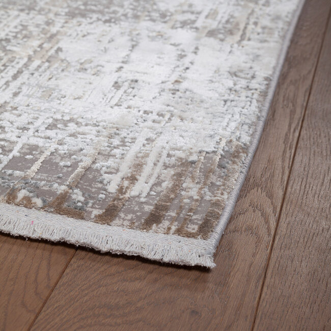 Dutch Lifestyle - Kennedy L Creme/beige - Polyacryl/Viscose/Latex/Katoen - Vloerkleed - Creme/beige