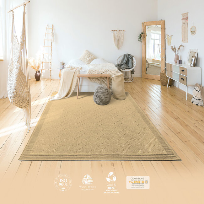 Dutch Lifestyle - Lana 2 beige - Wol - Vloerkleed - Beige