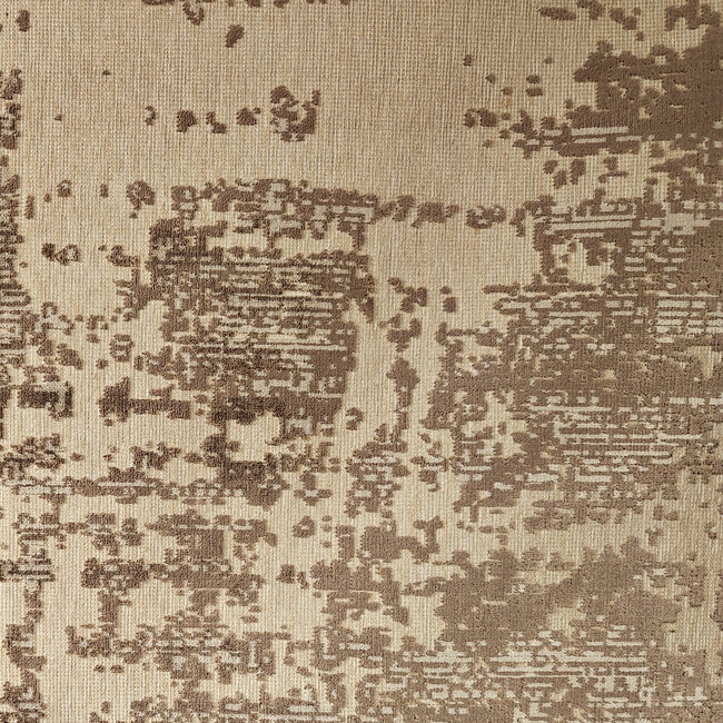 Dutch Lifestyle - Lux 1 Beige/grijs - Viscose/Katoen - Vloerkleed - Beige/Grijs