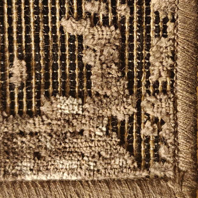 Dutch Lifestyle - Lux 1 Zwart/grijs - Viscose/Katoen - Vloerkleed - Zwart/Grijs