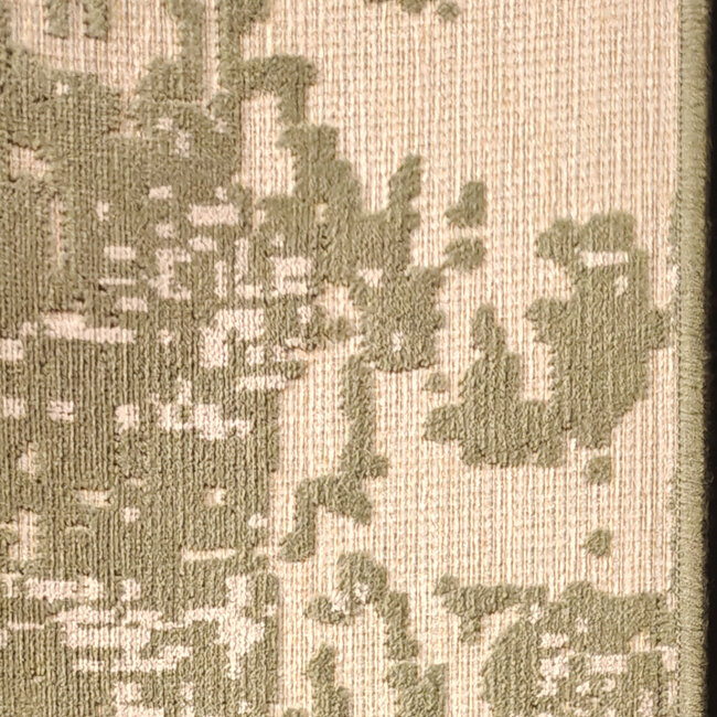 Dutch Lifestyle - Lux 1 Beige/groen - Viscose/Katoen - Vloerkleed - Beige/groen