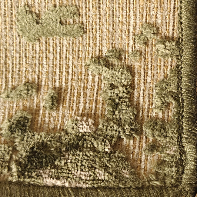 Dutch Lifestyle - Lux 1 Beige/groen - Viscose/Katoen - Vloerkleed - Beige/groen