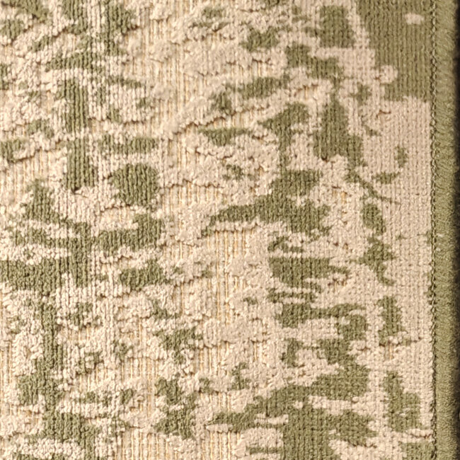 Dutch Lifestyle - Lux 2 Beige/groen- Viscose/Katoen - Vloerkleed - Beige/Groen