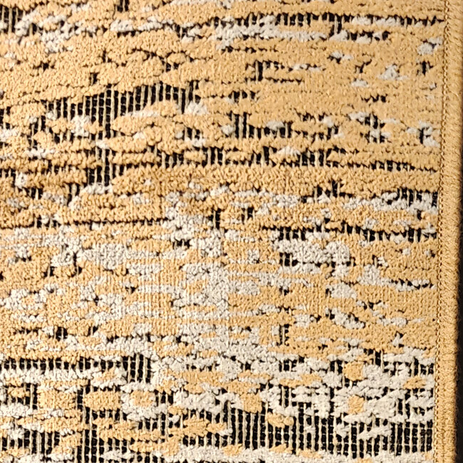 Dutch Lifestyle - Lux 3 Zwart/goud- Viscose/Katoen - Vloerkleed - Zwart/Goud