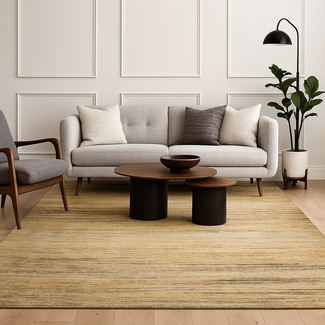 Dutch Lifestyle - Lux 3 Zwart/goud- Viscose/Katoen - Vloerkleed - Zwart/Goud