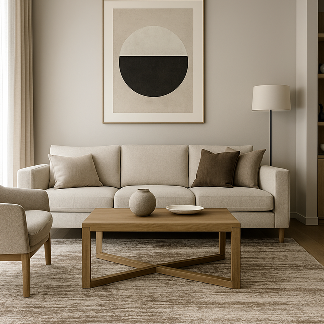 Dutch Lifestyle - Lux 3 Beige/grijs - Viscose/Katoen - Vloerkleed - Beige/Grijs