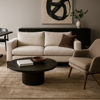 Dutch Lifestyle - Lux 3 Zwart/grijs - Viscose/Katoen - Vloerkleed - Zwart/Grijs