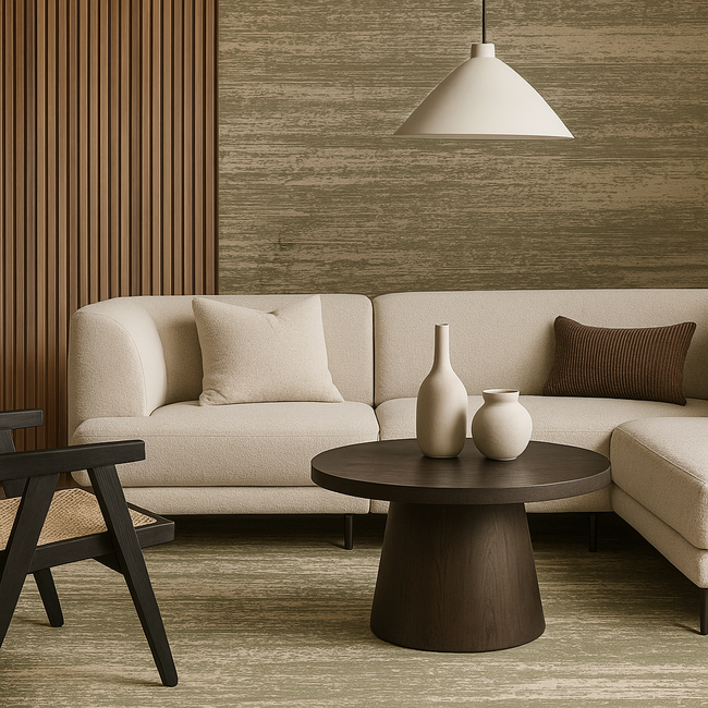 Dutch Lifestyle - Lux 3 Beige/groen - Viscose/Katoen - Vloerkleed - Beige/Groen