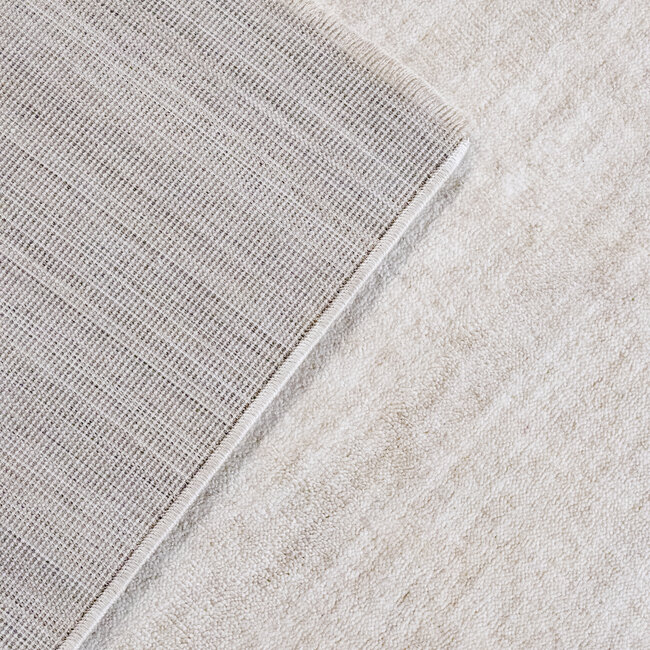 Dutch Lifestyle - Morris creme- Polyester/Katoen/Latex - Vloerkleed - Creme