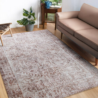 Dutch Lifestyle - Oasis U - Polyester/Katoen/Viscose - Vloerkleed - Beige