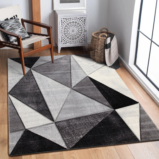 Dutch Lifestyle - Ray C - PP/ Jute - Vloerkleed - Grijs