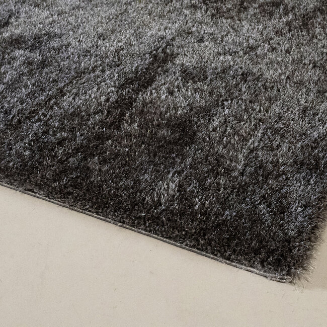 Dutch Lifestyle - Robert zwart - PP/ Jute/Latex/Katoen - Vloerkleed - Zwart