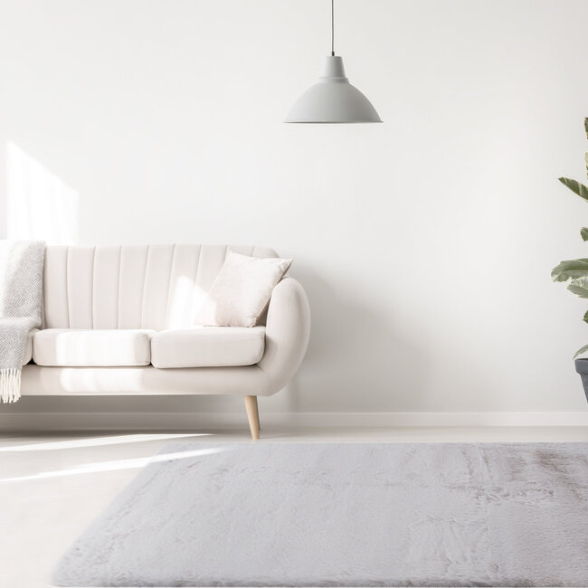 Dutch Lifestyle - Touch Grijs - 90% PES / 10% Katoen - Vloerkleed - Grijs