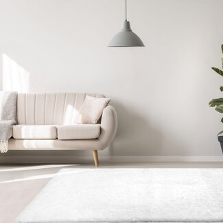 Dutch Lifestyle - Touch wit- 90% PES / 10% Katoen - Vloerkleed - Wit