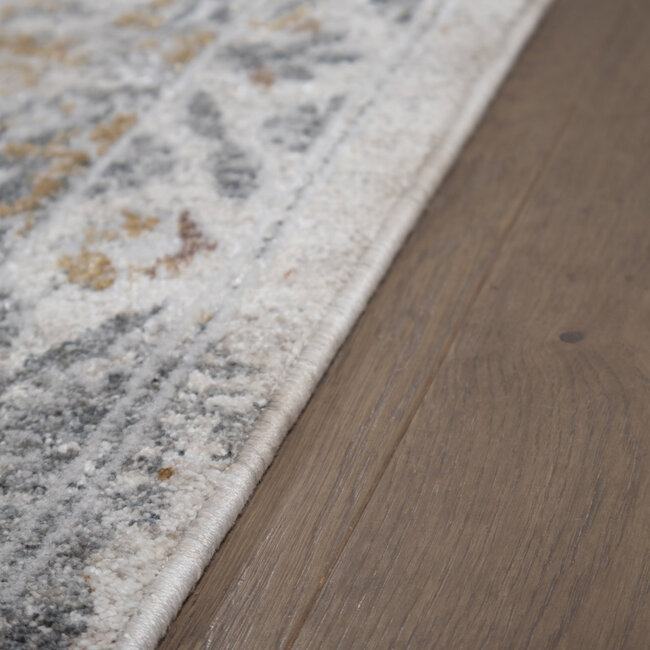 Dutch Lifestyle - Wellington C creme/zilver - PES/Katoen - Vloerkleed - Multicolor