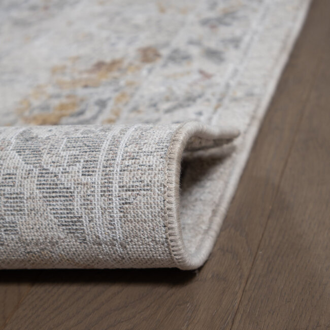 Dutch Lifestyle - Wellington C creme/zilver - PES/Katoen - Vloerkleed - Multicolor