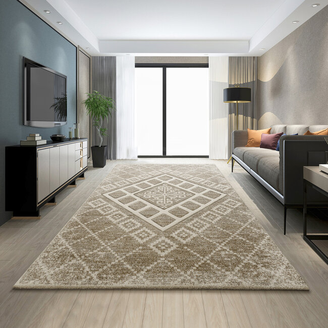 Dutch Lifestyle - Soho 1 - PP - Vloerkleed - Beige/bruin