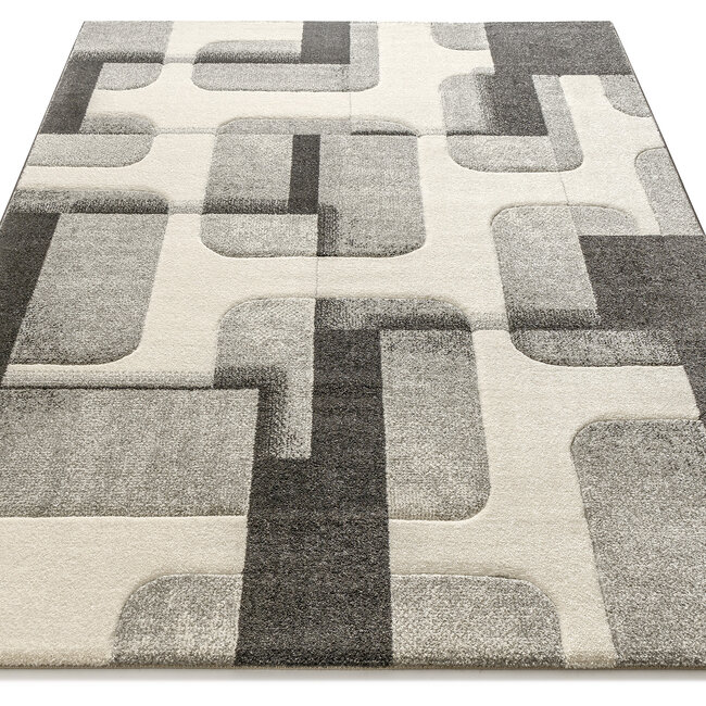 Dutch Lifestyle - Soho 3- PP - Vloerkleed - Zwart/wit