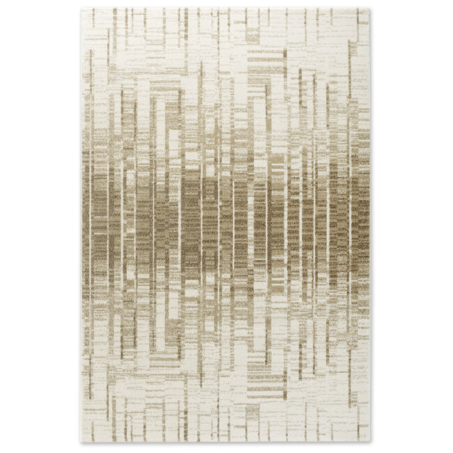 Dutch Lifestyle - Matrix 2 beige/bruin - Polypropyleen - Vloerkleed - Beige/bruin