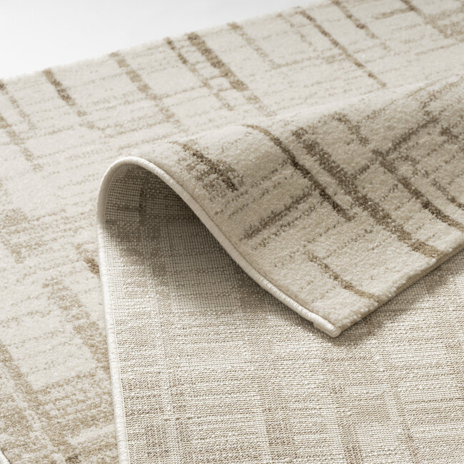 Dutch Lifestyle - Matrix 2 beige/bruin - Polypropyleen - Vloerkleed - Beige/bruin