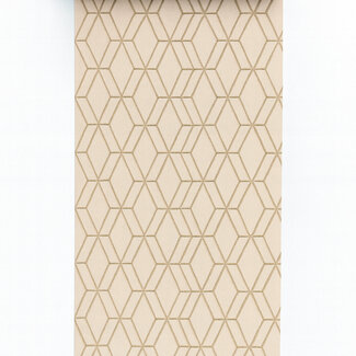 Dutch Wallcoverings Vliesbehang - Wallstitch hexagonal beige - DE120063