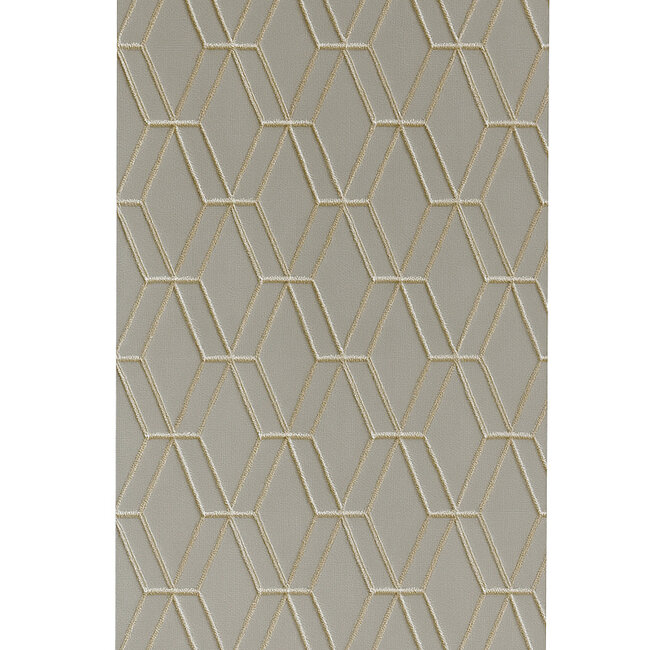 Dutch Wallcoverings Wallstitch hexagonal grey - vliesbehang - 10m x 53cm - DE120064