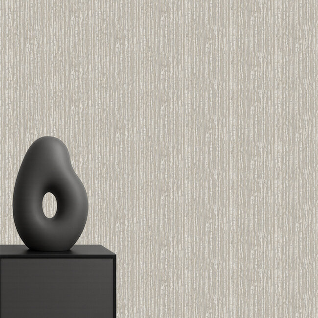 Dutch Wallcoverings Embellish silk texture grey - vliesbehang - 10m x 53cm - DE120082