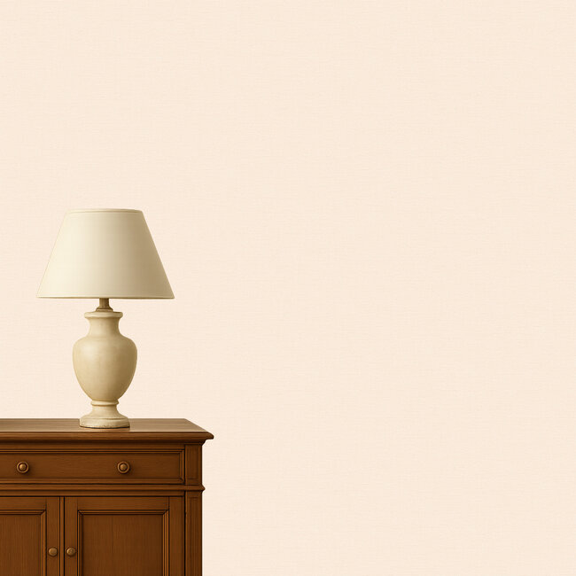 Dutch Wallcoverings Wall Fabric linen dark cream - vliesbehang - 10mx53cm - WF121058