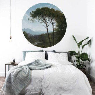 Dutch Wallcoverings Vliesbehang - Behangcirkel - Kek Amsterdam - Small Golden Age Landscapes - SC-003 - 142,5cm rond Dutch Wallcoverings Vliesbehang - Behangcirkel - Kek Amsterdam - Small Golden Age Landscapes - SC-003 - 142,5cm rond