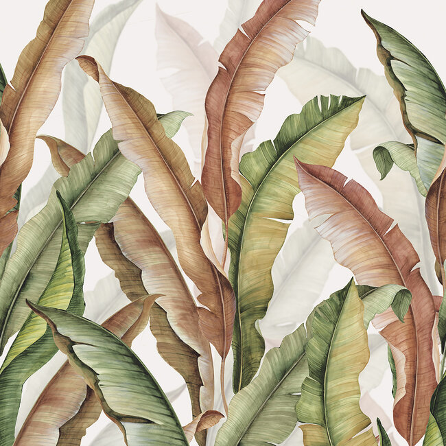 Dutch Wallcoverings Vliesbehang - Feature Walls - Palm Leaves multi - FW4032-2 - 212cm x 280cm