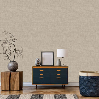 Dutch Wallcoverings Vliesbehang - Velvet Touch - Taupe - VT10004