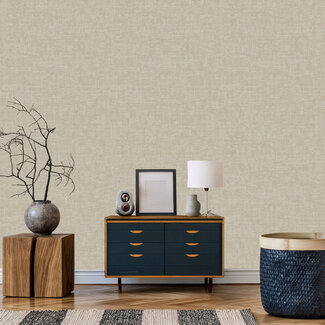 Dutch Wallcoverings Vliesbehang - Velvet Touch - Taupe - VT10006