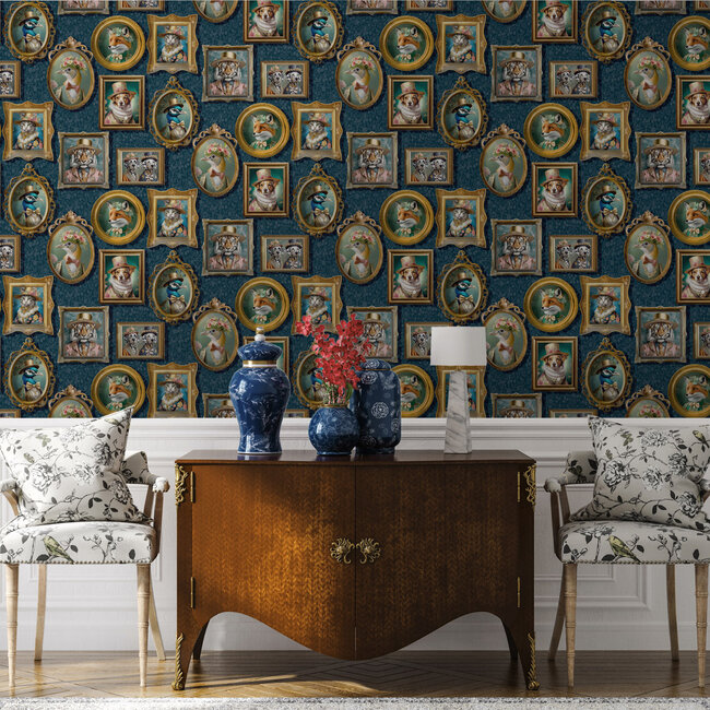 Dutch Wallcoverings Dutch Wallcoverings - Imaginarium III - Navy - 13791