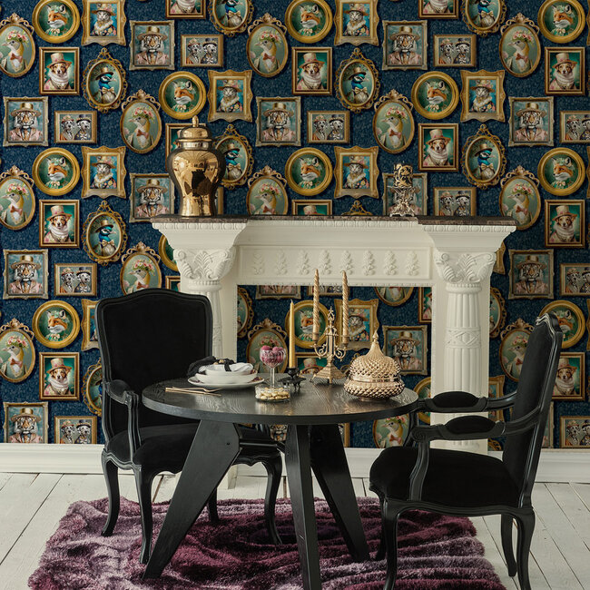 Dutch Wallcoverings Dutch Wallcoverings - Imaginarium III - Navy - 13791