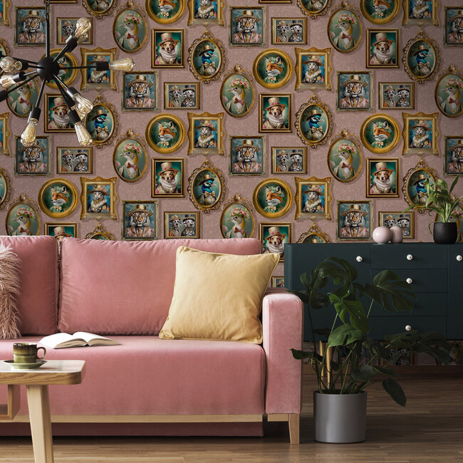 Dutch Wallcoverings Dutch Wallcoverings - Imaginarium III - Pink - 13793