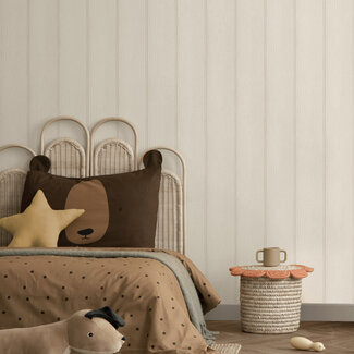 Dutch Wallcoverings Adventure Awaits - Tongue & Groove Beige