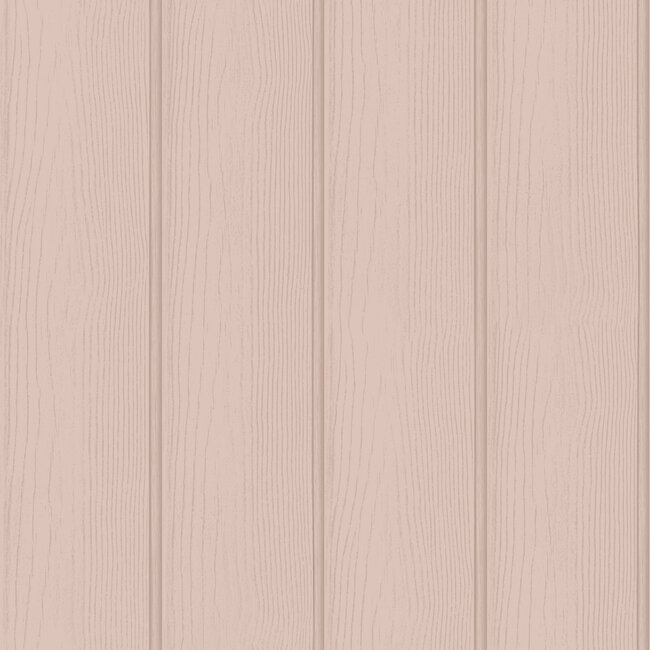 Dutch Wallcoverings Dutch Wallcoverings - Adventure Awaits - Tongue & Groove Pink - Pink - 13994