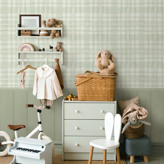 Dutch Wallcoverings Adventure Awaits - Ivy Plaid Sage