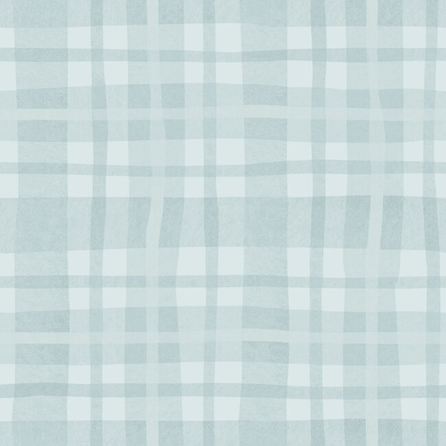 Dutch Wallcoverings Dutch Wallcoverings - Adventure Awaits - Ivy Plaid Sky Blue - Blue - 14001