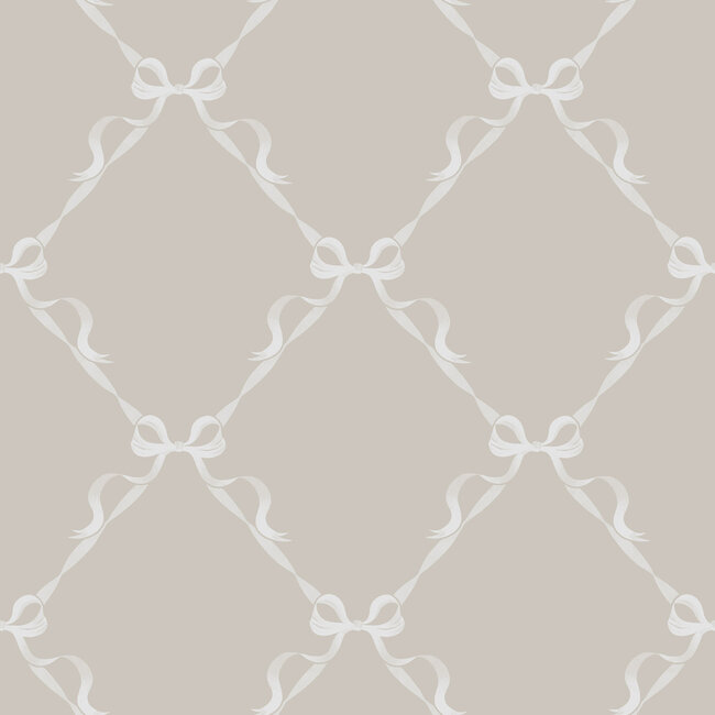 Dutch Wallcoverings Dutch Wallcoverings - Adventure Awaits - Tied With a Bow Warm Grey - Grey - 14031