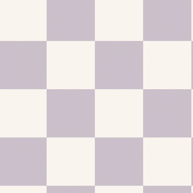 Dutch Wallcoverings Dutch Wallcoverings - Adventure Awaits - Check This Out! Lilac - Lilac - 14041