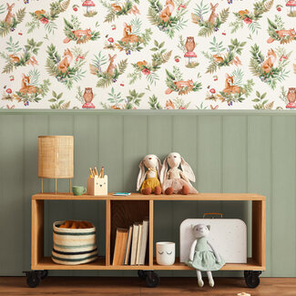 Dutch Wallcoverings Adventure Awaits - Forest Friends Cream/Multi