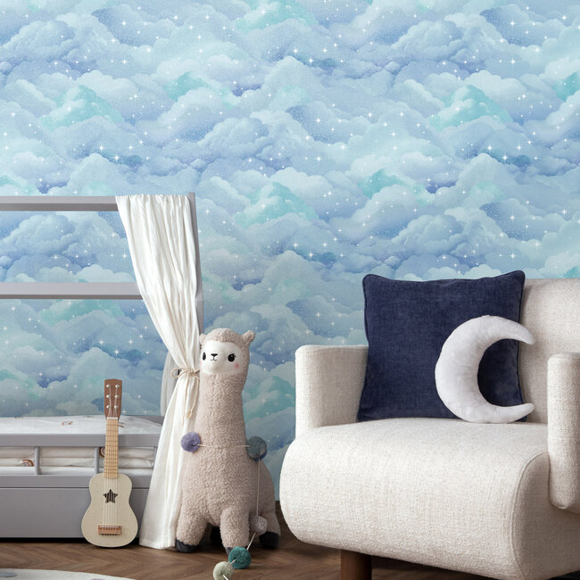 Dutch Wallcoverings Dutch Wallcoverings - Adventure Awaits - Dreamland Aqua - Aqua - 14131