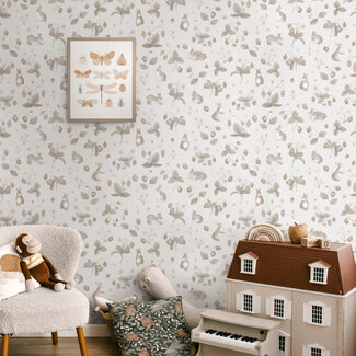 Dutch Wallcoverings Adventure Awaits - Bunnies & Berries Neutral