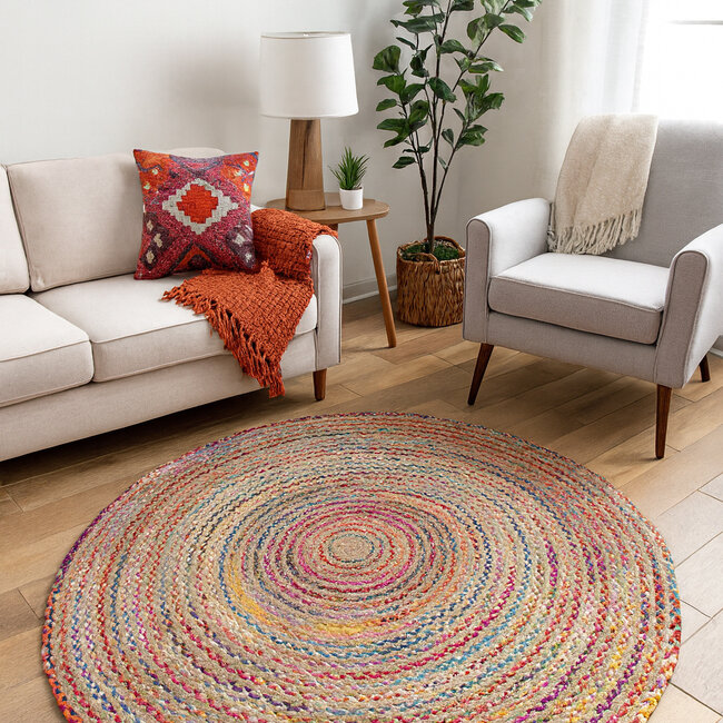 Dutch Living Rondvloerkleed Jaipur Klassiek 2 150cm Jute