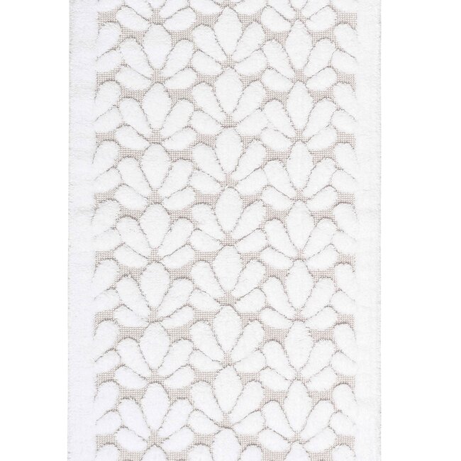 Dutch Wallcoverings Sorema - Badmat - Grace - White - 60x100cm