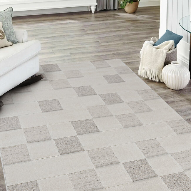 Dutch Lifestyle - Puro 1 - PP/ Jute / Pes - Vloerkleed - Ivoor